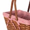 Wickerwise Double Handle Woodchip Basket with Red Liner QI004651R.M - alternate 4